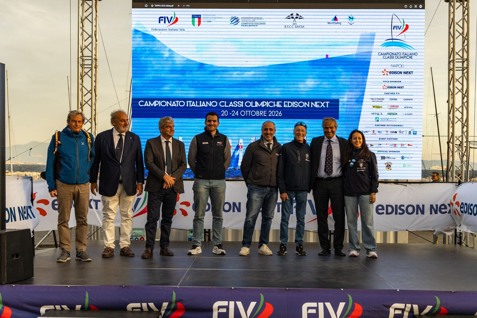 Aperto a Napoli il Campionato Italiano Classi Olimpiche Edison Next 2026